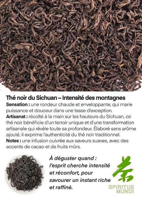 Thé noir des montagnes du Sichuan