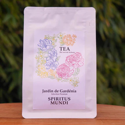 Jardin de Gardénia — Thé Vert 100g — La douceur florale, subtile et enveloppante du Gardénia.