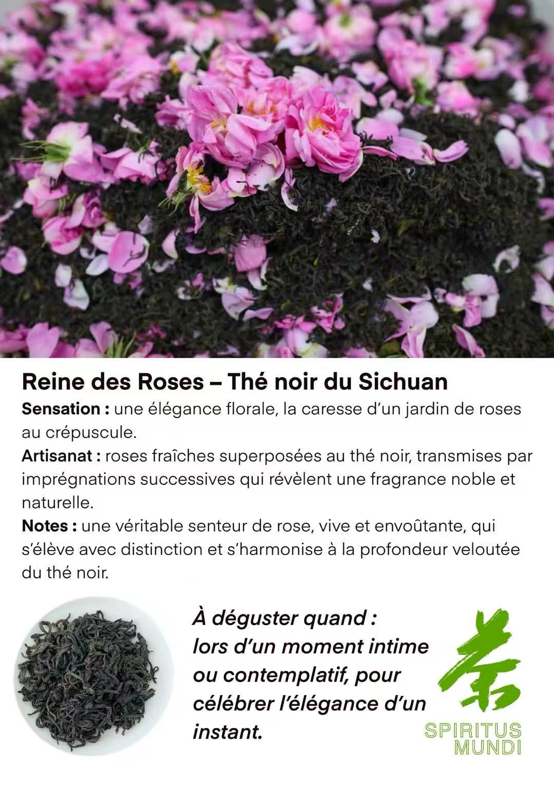 Thé noir floral premium – Reine des Roses