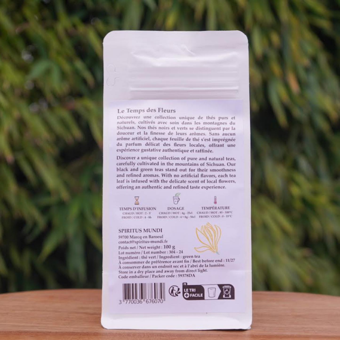 Thé Vert Premium Brume de Michélia