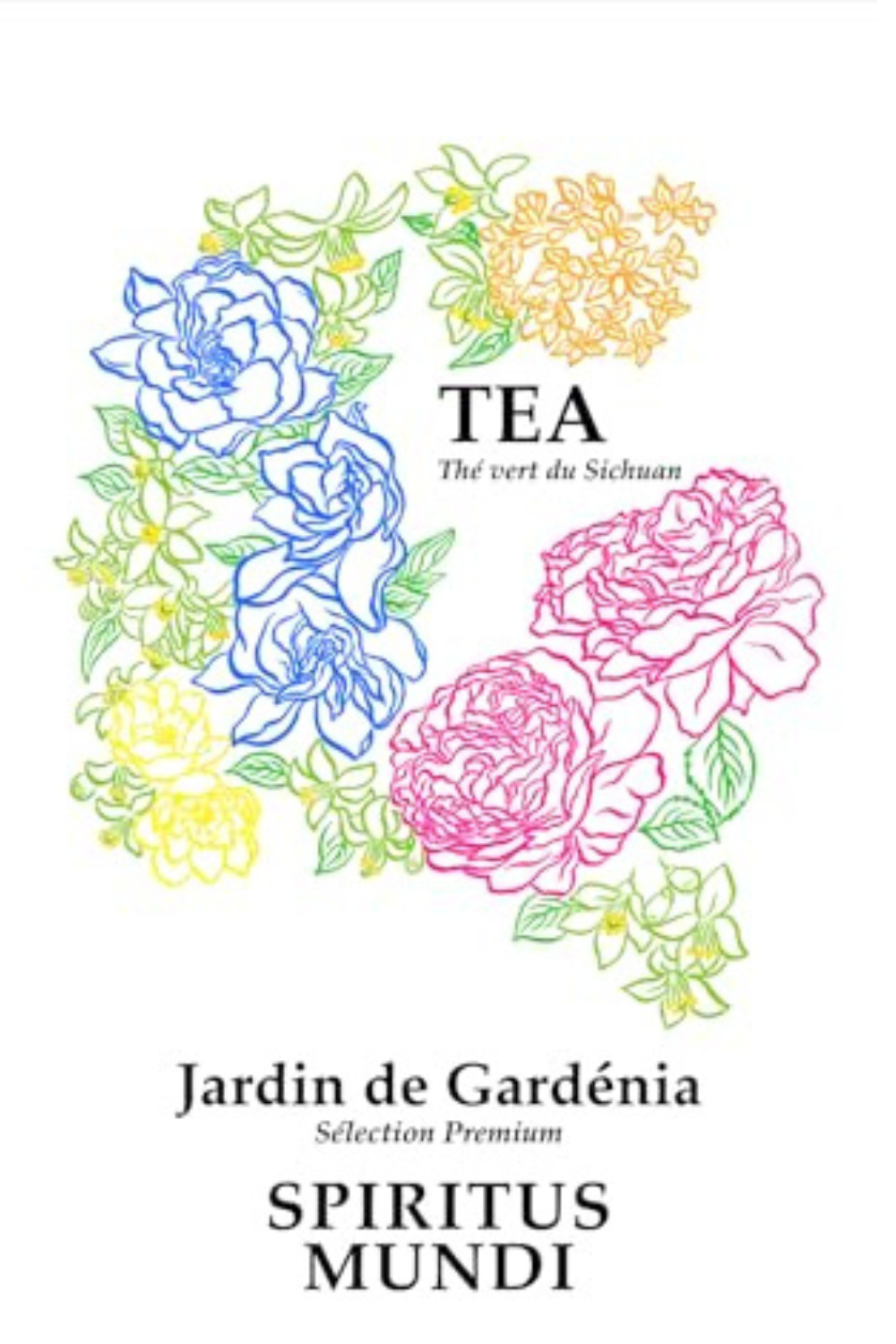 Thé vert des montagnes du Sichuan Jardin de Gardénia