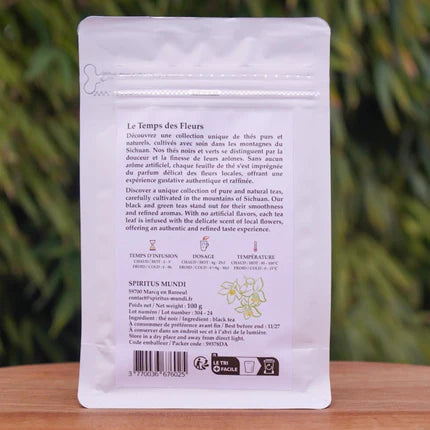 Thé noir des montagnes du Sichuan Éclair du Pomelo